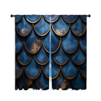 Rideau transparent en polyester Neley
