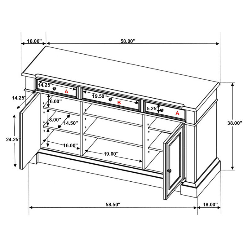 3-drawer Server