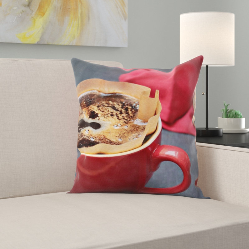 Housse et insert de coussin pour tasse à café