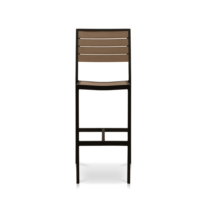 Tabouret de bar 30 po Napa, Noir / Teck