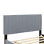 Lit plateforme double en velours avec lit gigogne simple-287142807