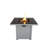 Aecca Square Steel Propane Fire Pit-507057030