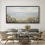 «Coastal Wildflowers and Ocean View», grande impression sur toile encadrée pour décoration Cottagecore-115271046-115271047