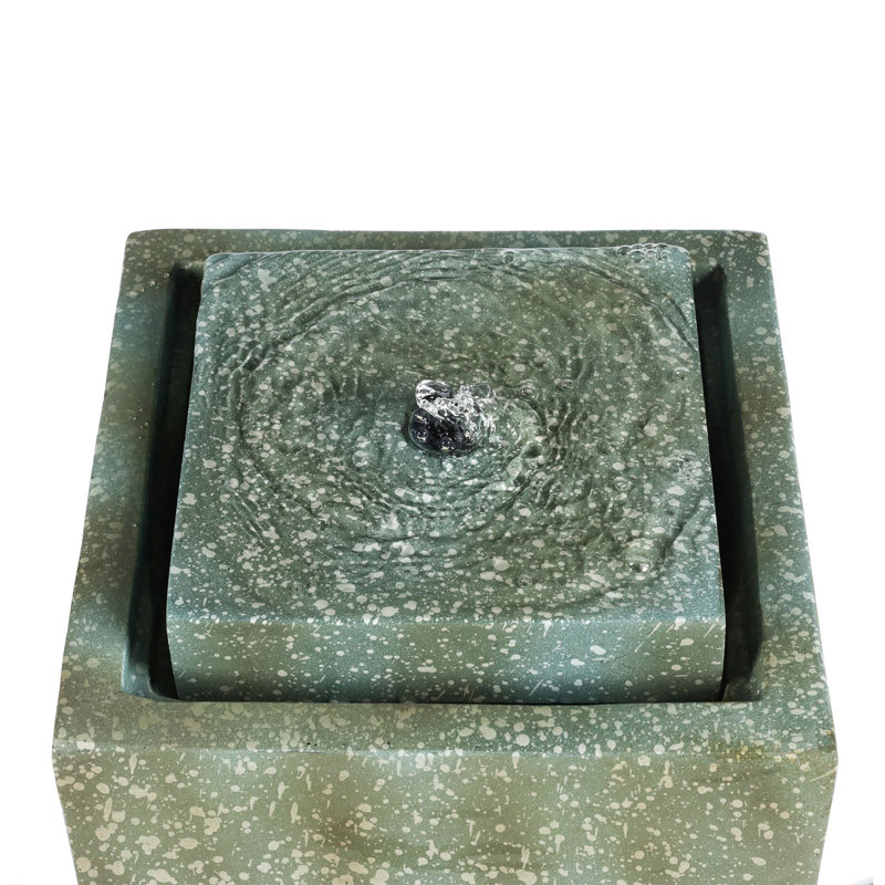 Fiber Glass Pillar Fountain with Light