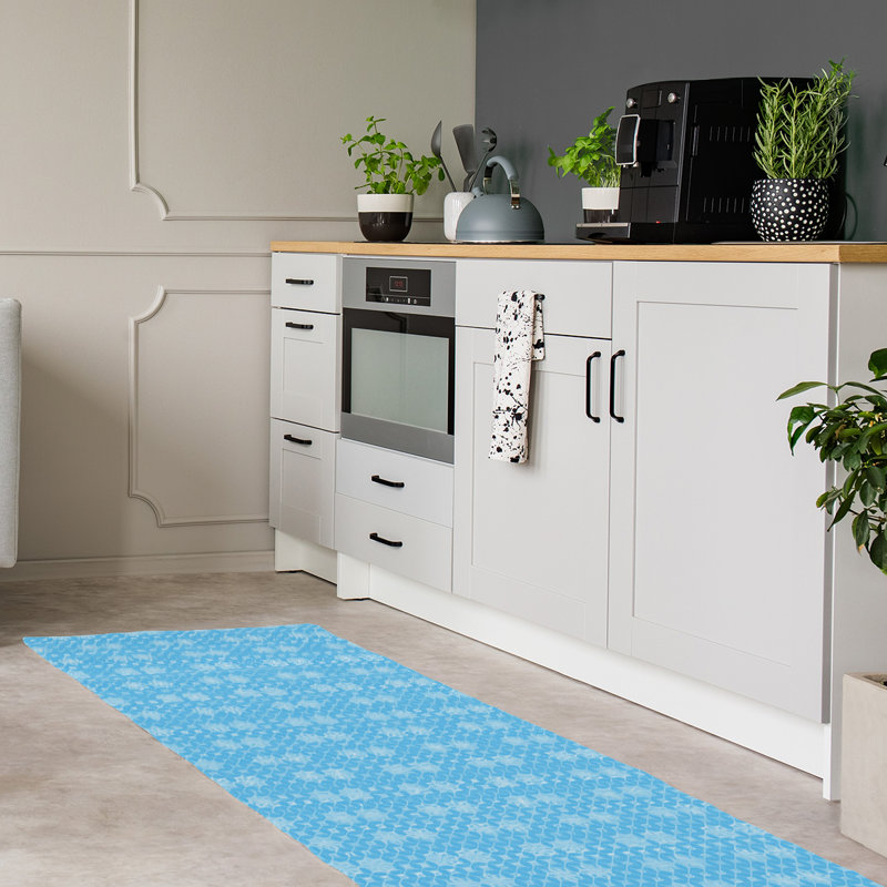 Tapis de zone verte en treillis classique, Tapis de couloir 2 pi 6 po x 8 pi