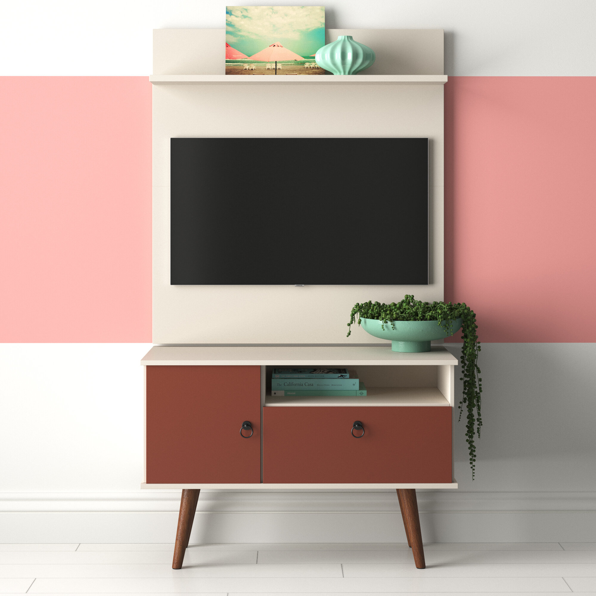 Light pink tv deals stand