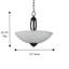 Luminaire suspendu bol simple 3 lumières Anna-16473873
