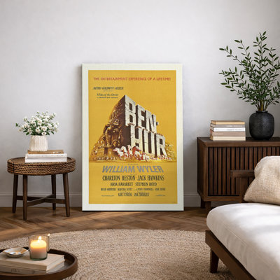 «Ben Hur», affiche de film classique, images de film épique rétro, impression sur toile encadrée