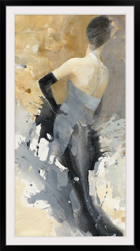 Opening Night " Opening Night II " by Albena Hristova, 32" H x 20" W x 1" D, Black Frame