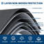 Housse de camping-car imperméable 9 couches pour roulottes de voyage 22 à 24 pi, protection pour camping-car toutes saisons - gris