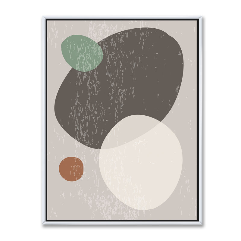«Minimal Elementary Organic and Geometric Compostions», reproduction d'impression sur toile, Toile blanche encadrée