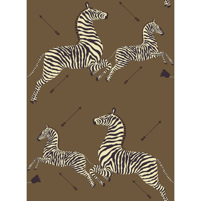 Rouleau de papier peint adhésif Zebra Safari L 18 pi x l 20,5 po