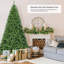Sapin de Noël artificiel articulé de 1,8/2,3/2,7 m avec support en métal, 1346 branches-564032171