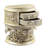 2 - Drawer Nightstand in Champagne Silver