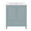 Meuble-lavabo 30 po avec lavabo et armoire multifonctionnelle avec portes et tiroir