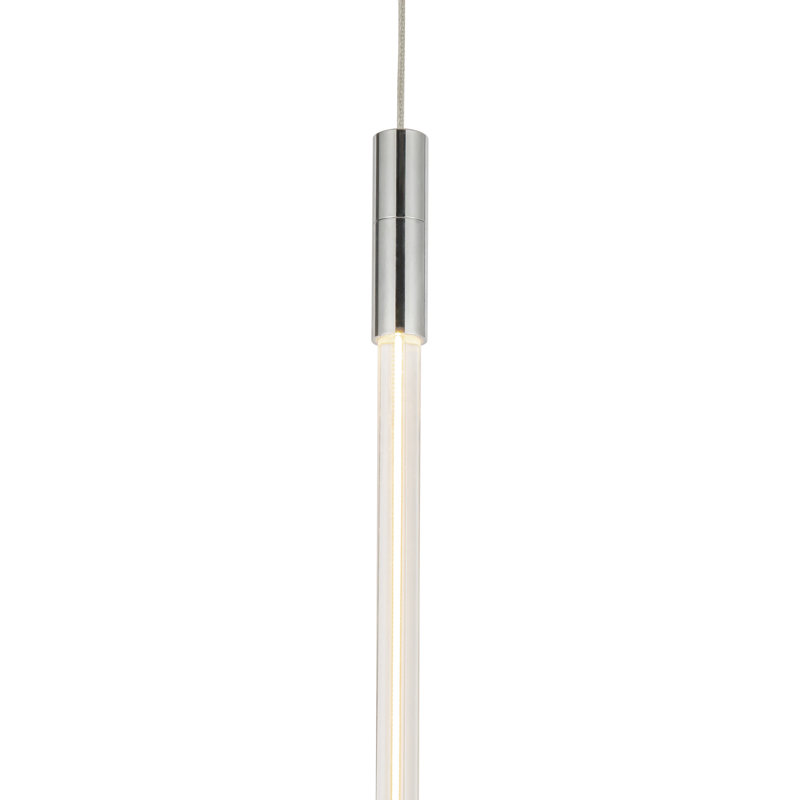 Motif 1 - Light LED Pendant, 26.75" H x 0.75" W x 0.75" D, Chrome