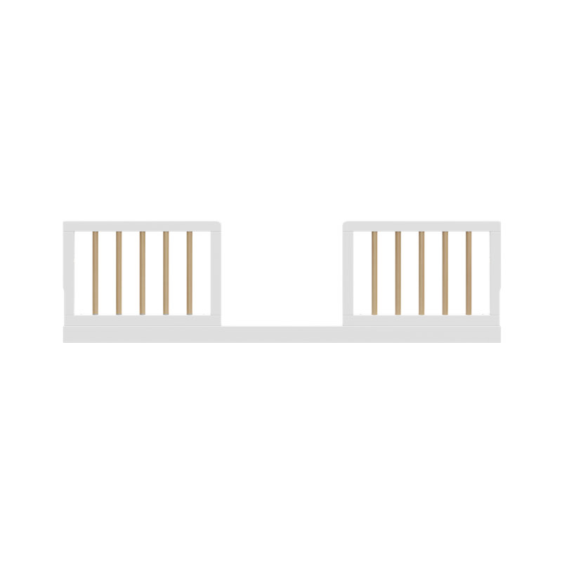 Ensemble de barrière de sécurité pour tout-petit, Blanc / Bois flotté