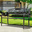 Banc de jardin en fonte Madeline-115236317