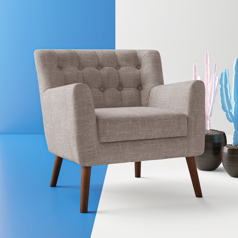 Barbro Upholstered Armchair, Cement