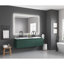 Miroir de salle de bain 60 po x 48 po à DEL avec façade et rétroéclairage, miroir de meuble-lavabo mural avec cadre en aluminium, antibuée, mémoire, 3 couleurs, gradation continue-1315211877-1315211860