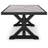 Danny Rectangular Metal Outdoor Dining Table With Umbrella Hole , 84.25'' in. W 42.25'' in. D