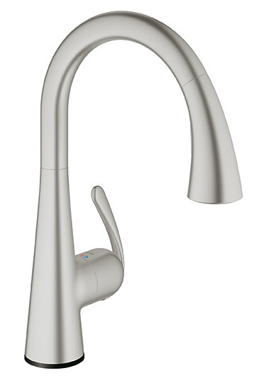 LadyLux3 Touch Single Handle Kitchen Faucet, Supersteel