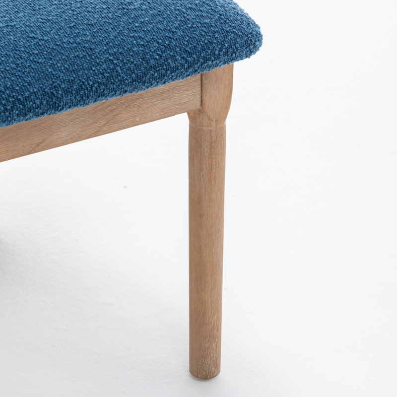 Chaise en bois massif Abentego, 4, Navy