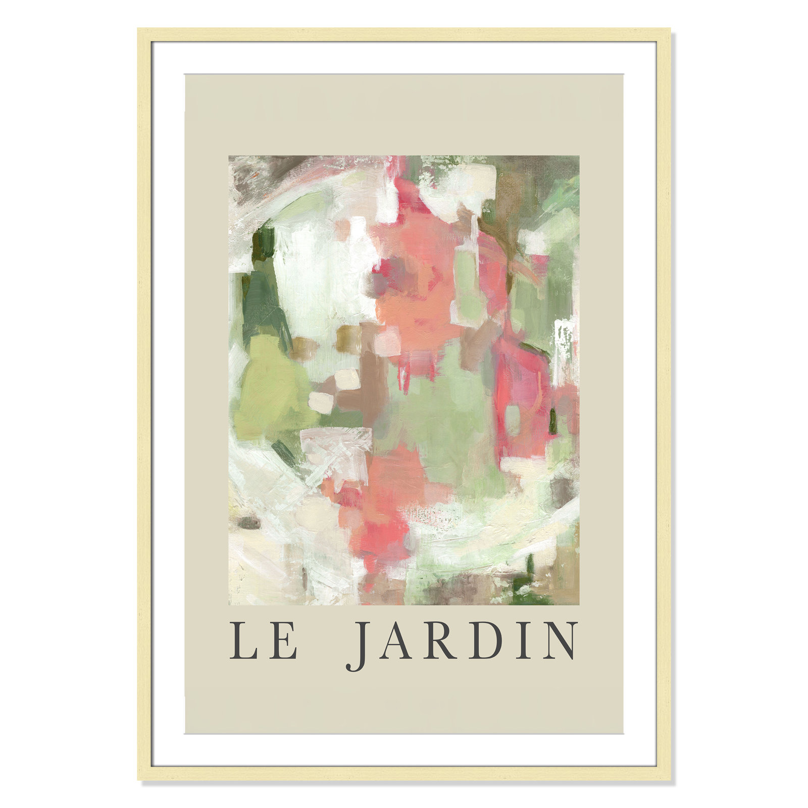 Botanical Poster Collection " Le Jardin " by Carol Robinson, Yes, 41.5" H x 29.5" W x 1.25" D, Gold Single Picture Frame