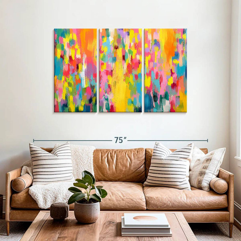 Avery Abstract Vibrant Mix I, H 36 po x l 57 po