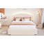 Lit plateforme tapissier Teddy