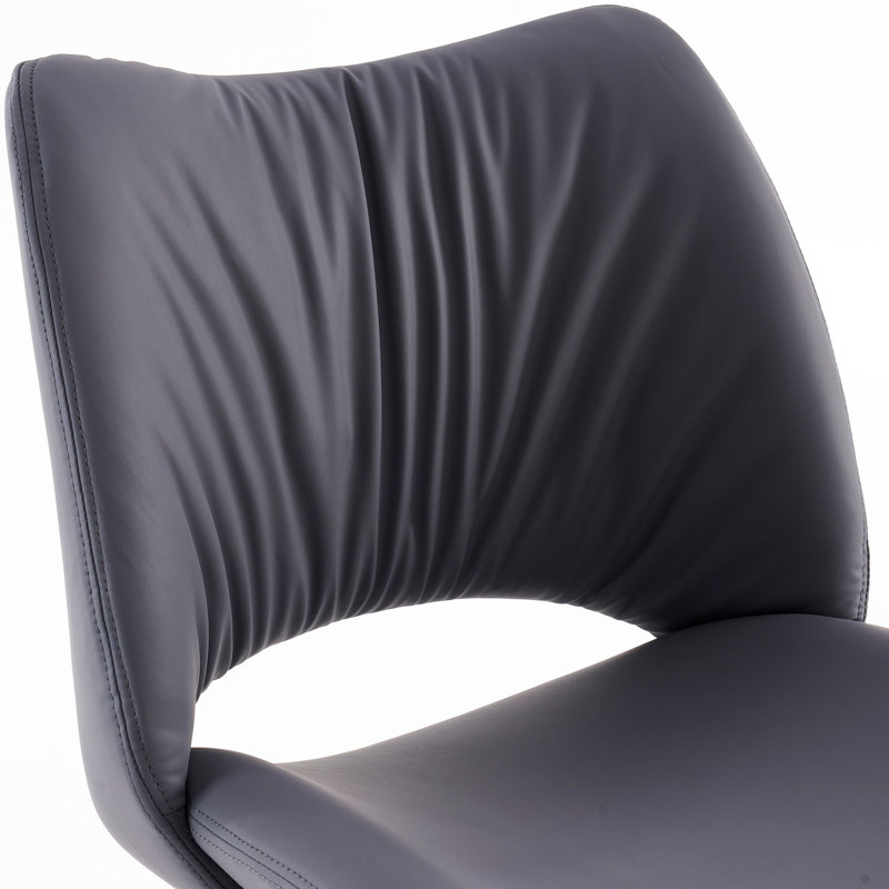 Chaise de bureau Alleyna, Gris / mauve