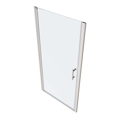 Universal Pivot Shower Door,Open Outside,With 1/4" Tempered Glass