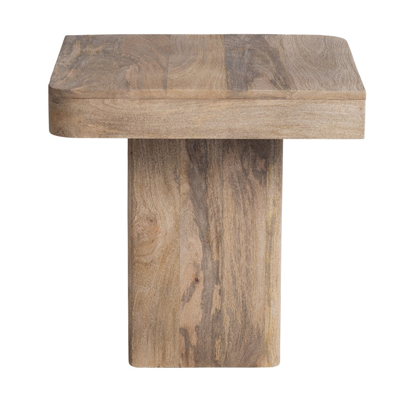 Chenul Square Solid Wood Accent_End Table