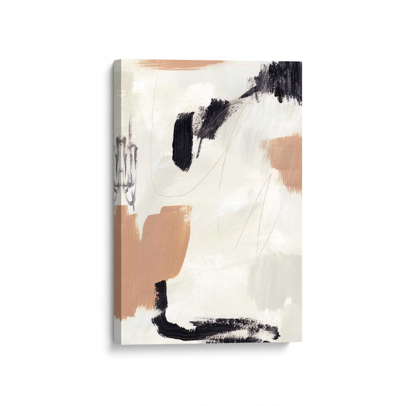 Encre et terre v2, reproduction sur toile, H 18 po x l 12 po x P 1,25 po, Toile tendue