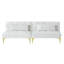 Tissu convertible futon avec pieds en métal-1595862350