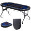 Table de poker pliable bleue VEVOR-98202147