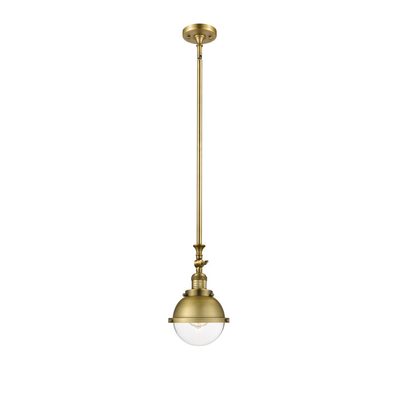 Andony 1 - Light Single Pendant, Brushed Brass, LED, Clear