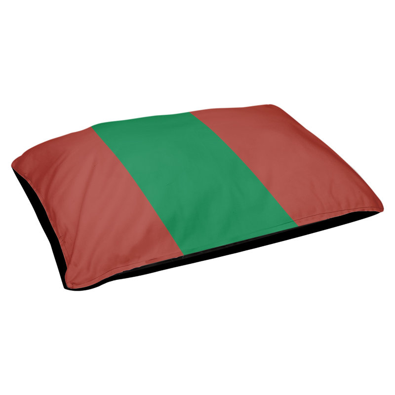 Coussin rectangulaire designer New York Bronx, Grand (L 40 po x l 50 po), Or / vert / or