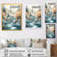 Colored Mountains and River II, reproduction d'art sur toile-88505937-88505942