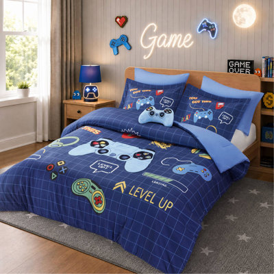 6-Piece Queen Comforter Set,Navy