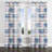 Modern Window curtains - Pink Light Horizon Plaid Grommet Curtain - 1 Panel-817992759-817992755