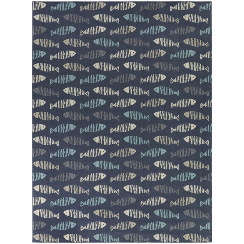 Tapis bleu Tryphosa, Rectangle 7 pi 10 po x 10 pi