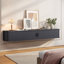 Meuble télé flottant avec lumières RVB, tablette murale 63 po-1450539025-1445406761