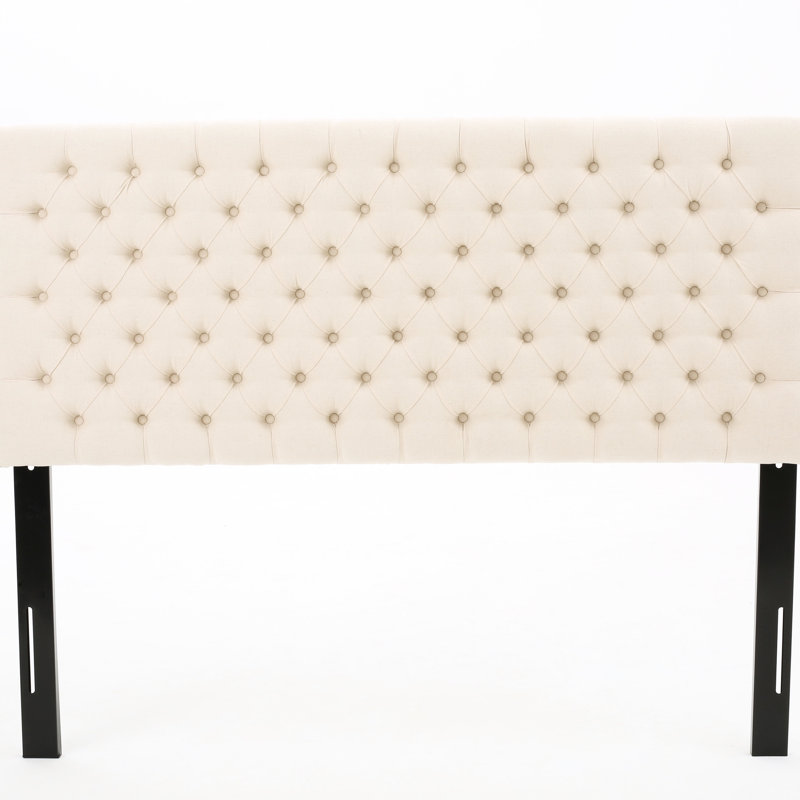 Queen Bed Upholstered Headboard In Beige, With Contemporary Sophistication Headboard, Modern Bedroom Decor, Assembly Required Tools