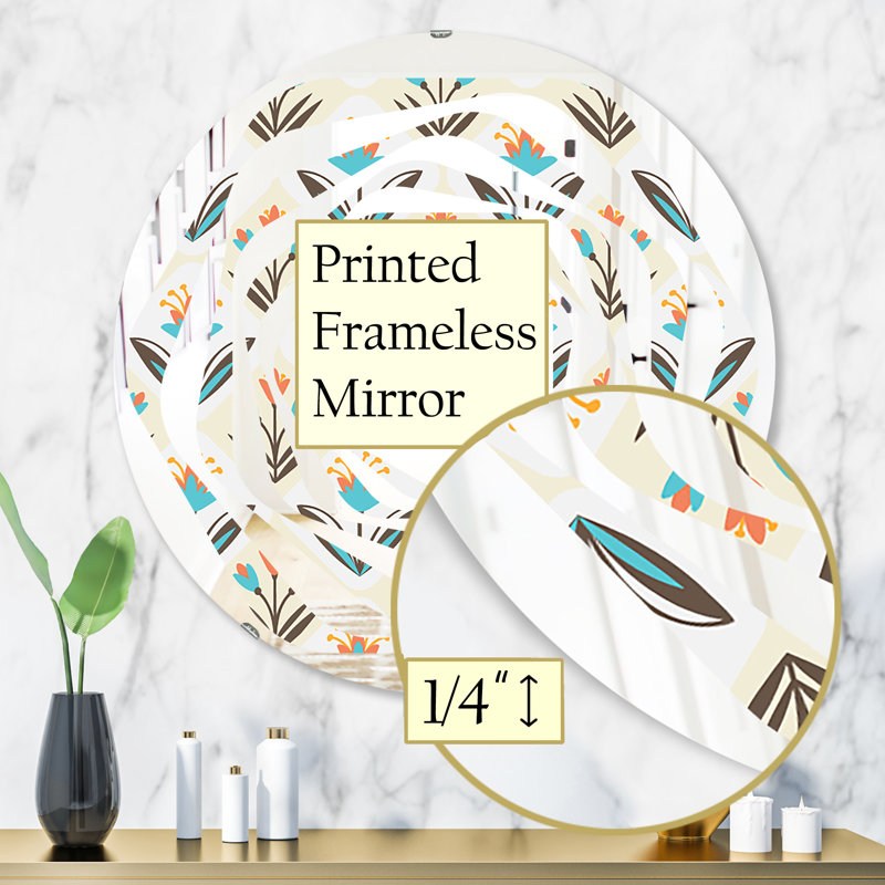 Miroir mural sans cadre Whirl, H 31,5 po x l po