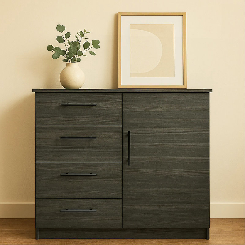 Commode Robin en gris, Gris