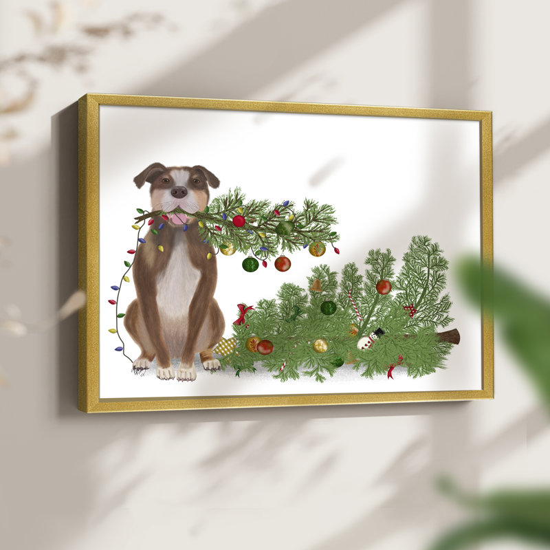«Christmas Des Broken Tree» - reproduction encadrée - réarmable, H 11 po x l 14 po