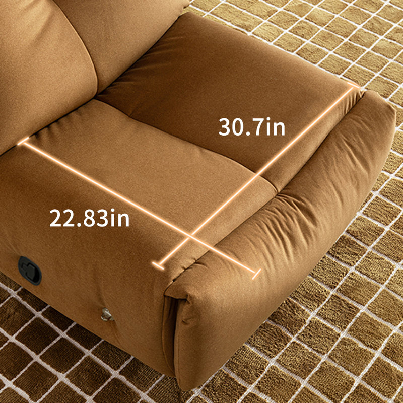 Fauteuil inclinable multifonctionnel pour salon simple, Brun