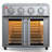 Plumchef 26QT Extra-Large French Double-Door Air Fryer Convection Toaster Oven, 1700W, 7 Preset Menus, 7-In-1 Multi-Function For Bake, Roast, Grilling,Toast,Dehydrate& Defrost, Stainless Steel-121407868