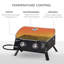 Vassilieva 2 Burner Gas BBQ Grill 5.8 kW Portable Tabletop Barbecue Black